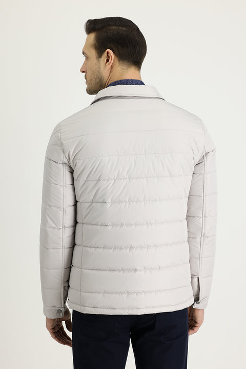 Taş Slim Fit Dar Kesim Kapitone Spor Mont