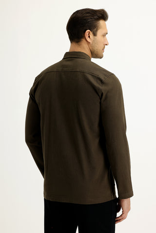  Orta Vizon Slim Fit Dar Kesim Shacket Gömlek / Mont