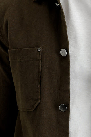  Orta Vizon Slim Fit Dar Kesim Shacket Gömlek / Mont