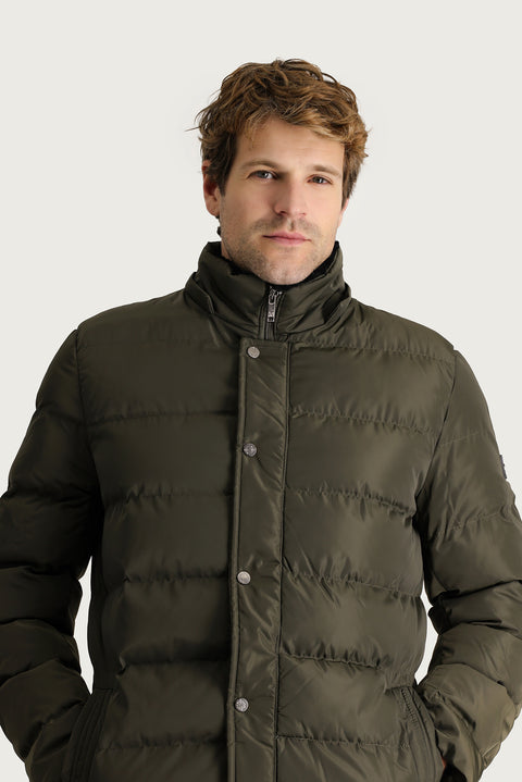 Orta Haki Kapüşonlu Şişme Spor Kaban