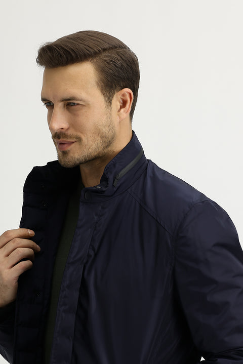 Koyu Lacivert Klasik Pardösü & Trençkot