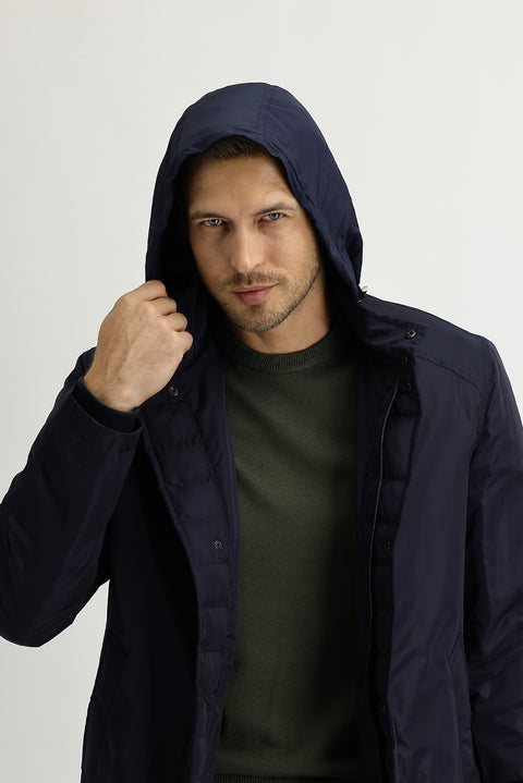 Koyu Lacivert Klasik Pardösü & Trençkot