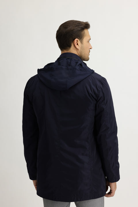 Koyu Lacivert Klasik Pardösü & Trençkot