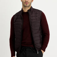 Şarap Bordo Kapitone Spor Yelek