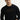 Siyah Bisiklet Yaka Slim Fit Dar Kesim Sweatshirt