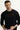 Siyah Bisiklet Yaka Slim Fit Dar Kesim Sweatshirt