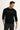 Siyah Bisiklet Yaka Slim Fit Dar Kesim Sweatshirt