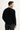 Siyah Bisiklet Yaka Slim Fit Dar Kesim Sweatshirt