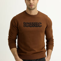 Tarçın  Bisiklet Yaka Slim Fit Dar Kesim Sweatshirt