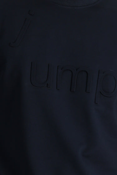 Orta Lacivert Bisiklet Yaka Slim Fit Sweatshirt