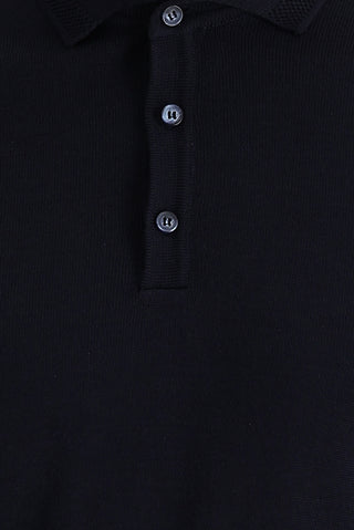  Koyu Lacivert Polo Yaka Regular Fit Triko Kazak