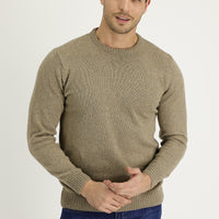 Orta Vizon Bisiklet Yaka Slim Fit Dar Kesim Yünlü Triko Kazak