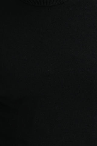  Siyah Bisiklet Yaka Regular Fit Triko Kazak