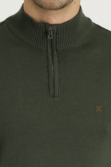 Asker Haki Bato Yaka Slim Fit Triko Kazak