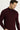 Koyu Bordo Yarım Balıkçı Yaka Slim Fit Dar Kesim Fermuarlı Nakışlı Pamuklu Triko Kazak