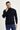 Koyu Lacivert Balıkçı Yaka Slim Fit Dar Kesim Yünlü Desenli Triko Kazak