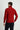 Koyu Kırmızı Balıkçı Yaka Slim Fit Dar Kesim Desenli Yünlü Triko Kazak