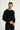 Siyah Bisiklet Yaka Slim Fit Pamuklu Triko Kazak