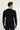 Siyah Bisiklet Yaka Slim Fit Pamuklu Triko Kazak