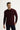  Açık Bordo Bisiklet Yaka Slim Fit Dar Kesim Pamuklu Triko Kazak