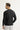 Koyu Antrasit Bisiklet Yaka Slim Fit Dar Kesim Triko Kazak
