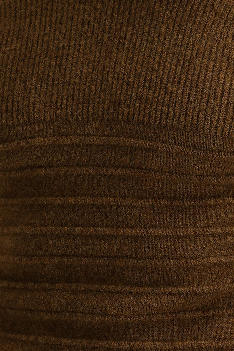 Tarçın  Bisiklet Yaka Slim Fit Dar Kesim Yünlü Desenli Triko Kazak