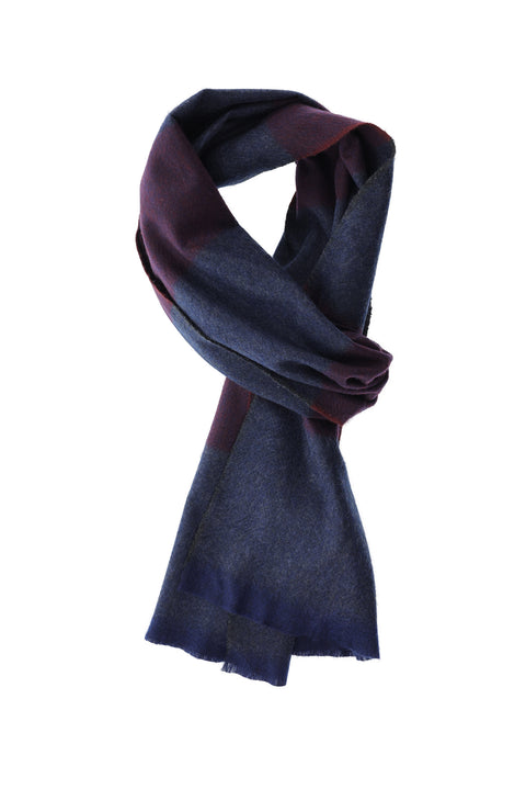 Koyu Bordo Bordürlü Atkı