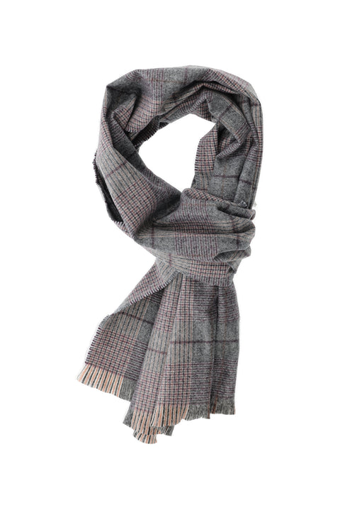 Medium Mink Plaid Scarf