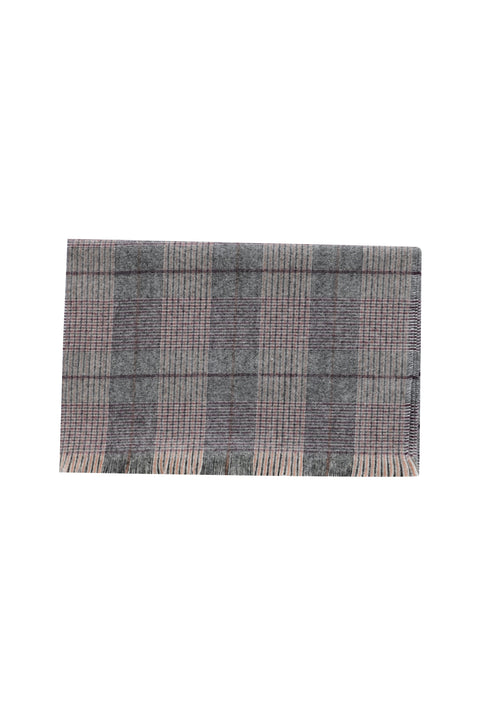 Medium Mink Plaid Scarf