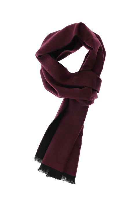 Koyu Bordo Çift Taraflı Atkı