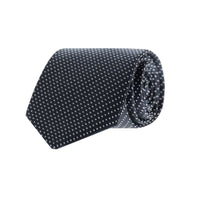 Koyu Lacivert Desenli Kravat