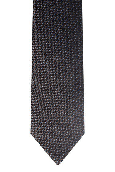 Orta Kahve Desenli Kravat