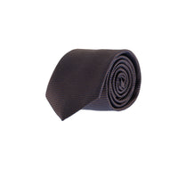 Orta Kahve Desenli Kravat