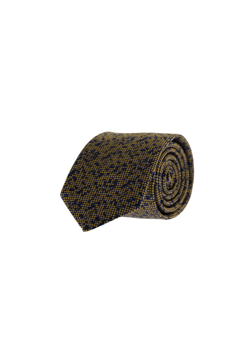 Medium Brown Patterned Tie