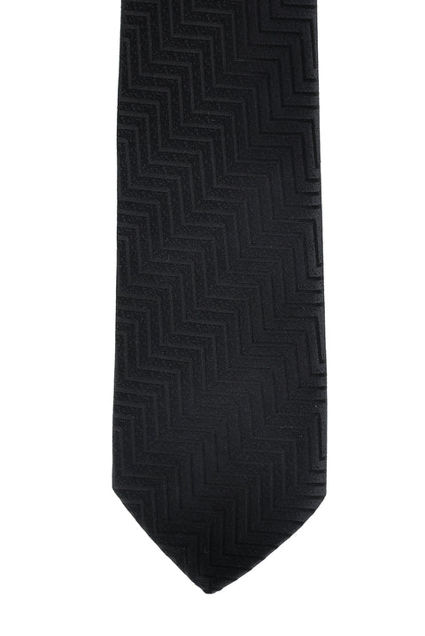 Black Patterned Tie