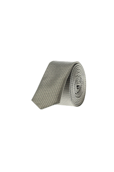 Medium Grey Super Fine Patterned Tie