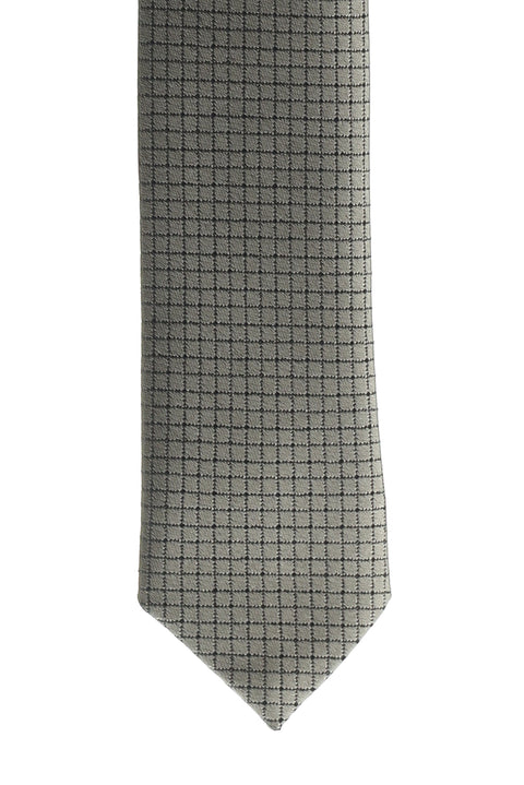 Medium Grey Super Fine Patterned Tie