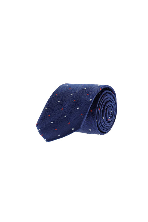 Dark Navy Patterned Tie