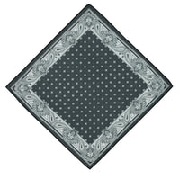Black Patterned Handkerchief