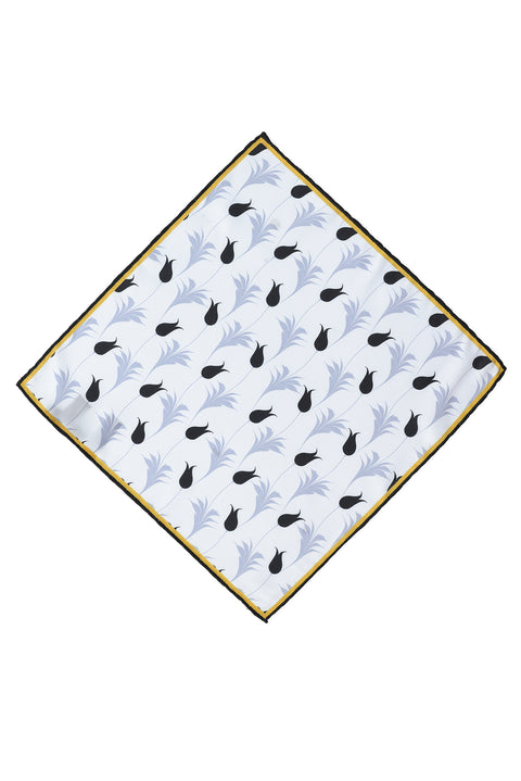 Black Patterned Handkerchief