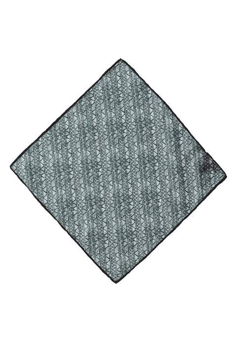 Medium Khaki Patterned Handkerchief
