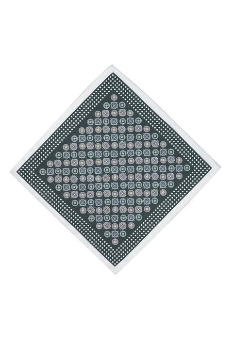 Black Patterned Handkerchief