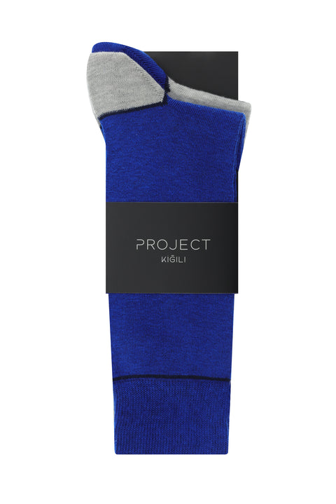 Navy Blue 2-Pack Patterned Socks