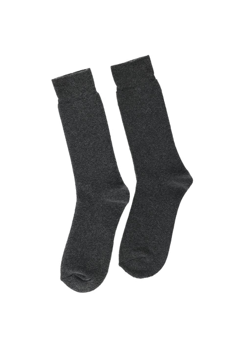 Medium Anthracite Cotton Thermal Socks