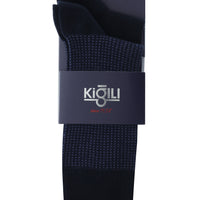 Medium Navy Blue 2-Pack Patterned Socks
