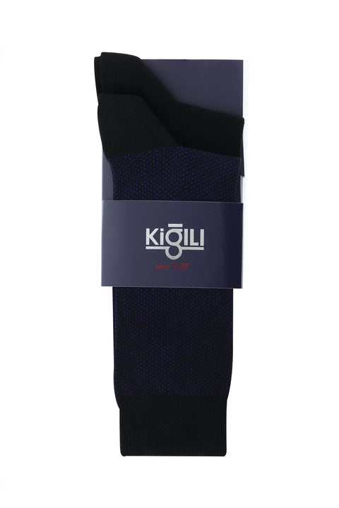 Black 2-Pack Patterned Socks