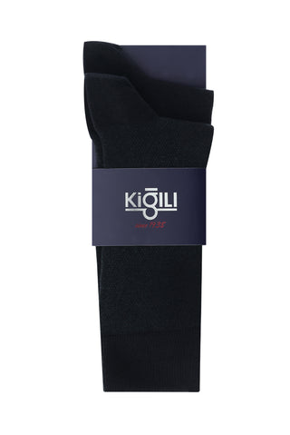  Açık Siyah 2'li Desenli Çorap Seti