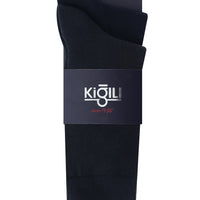 Orta Lacivert 2'li Desenli Çorap Seti