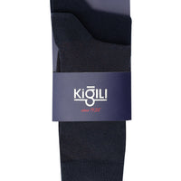 Orta Lacivert 2'li Pamuklu Desenli Çorap Seti