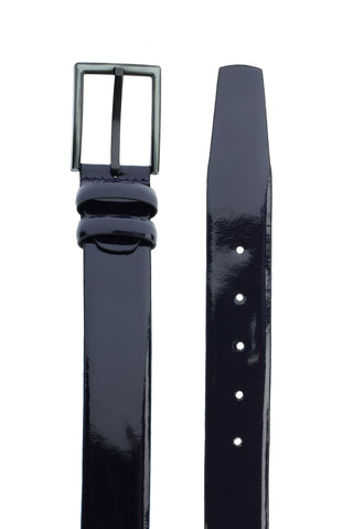  Koyu Lacivert Klasik Rugan Deri Kemer